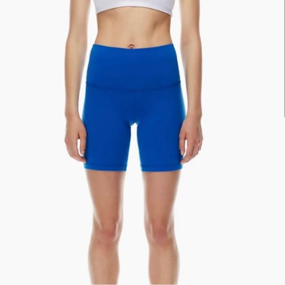 ARITZIA TNA BLUE BIKER SHORT